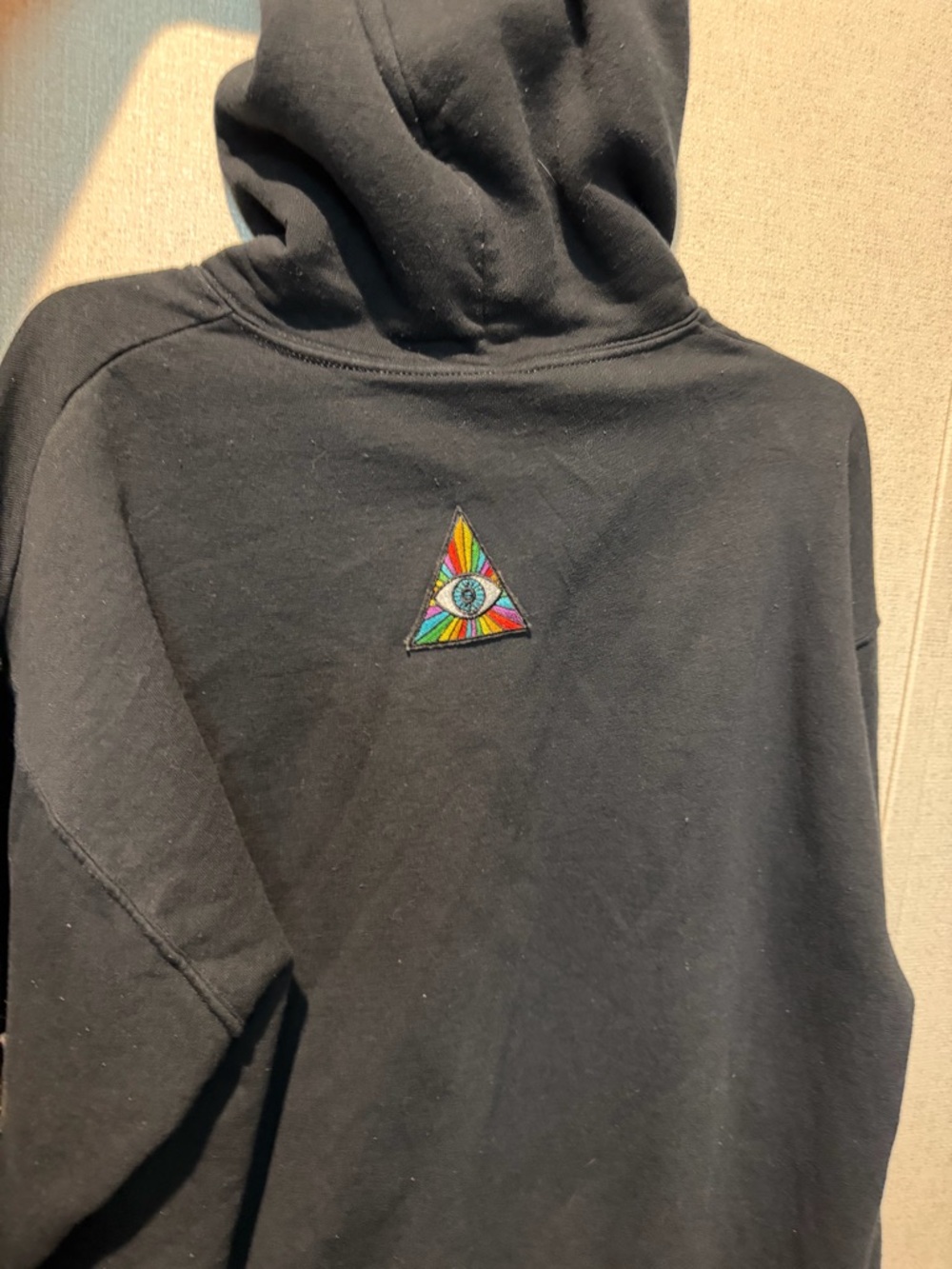 Black Hoodie with Patch Details - Picture 5 of 5